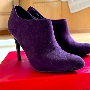 Dark Purple Suede Booty